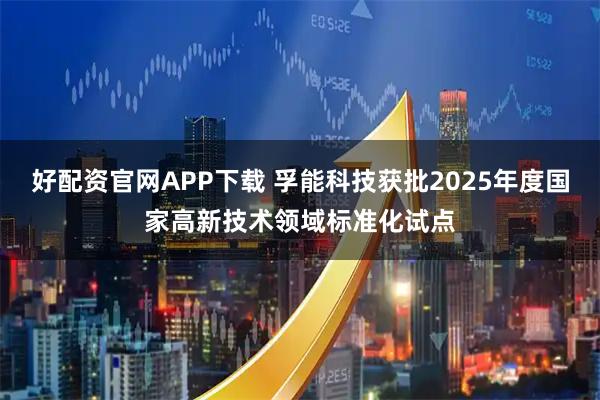 好配资官网APP下载 孚能科技获批2025年度国家高新技术领域标准化试点