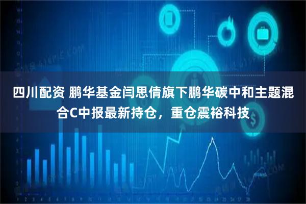 四川配资 鹏华基金闫思倩旗下鹏华碳中和主题混合C中报最新持仓，重仓震裕科技